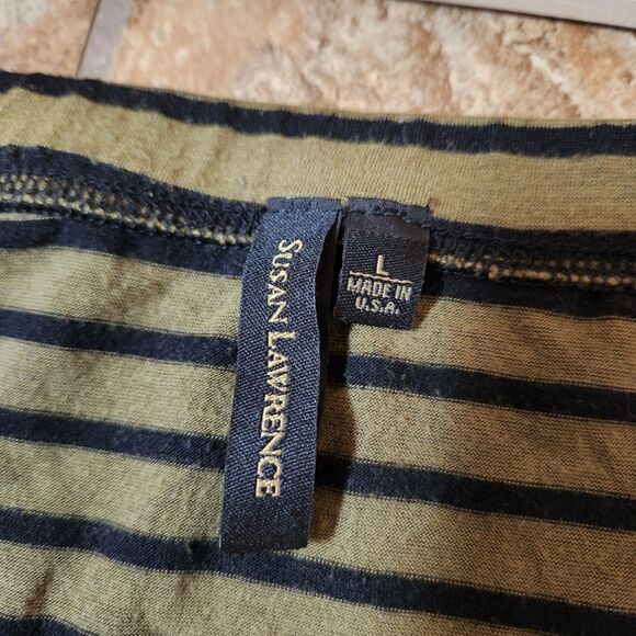 Susan Lawrence Long Striped Skirt | Women’s Large | Stretch - Picture 3 of 6